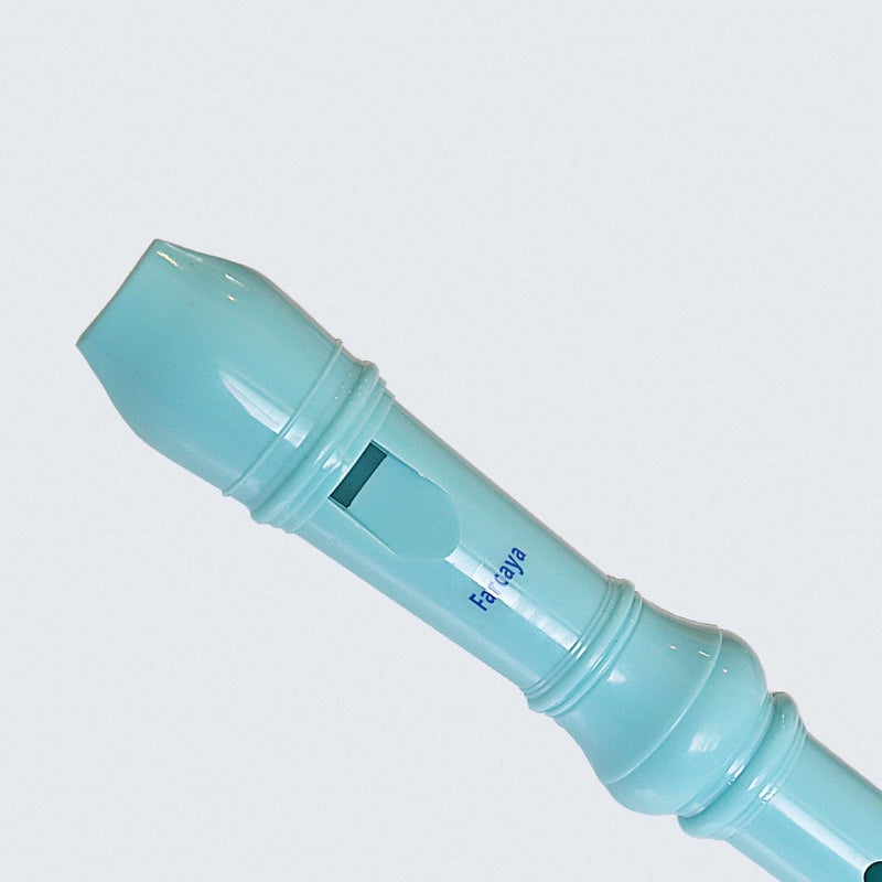 Farcaya Soprano Recorder Instrument for Beginners German Style C Key 8 Hole Descant Music with Clean Rod Storage Case (Light Blue) - Image 3